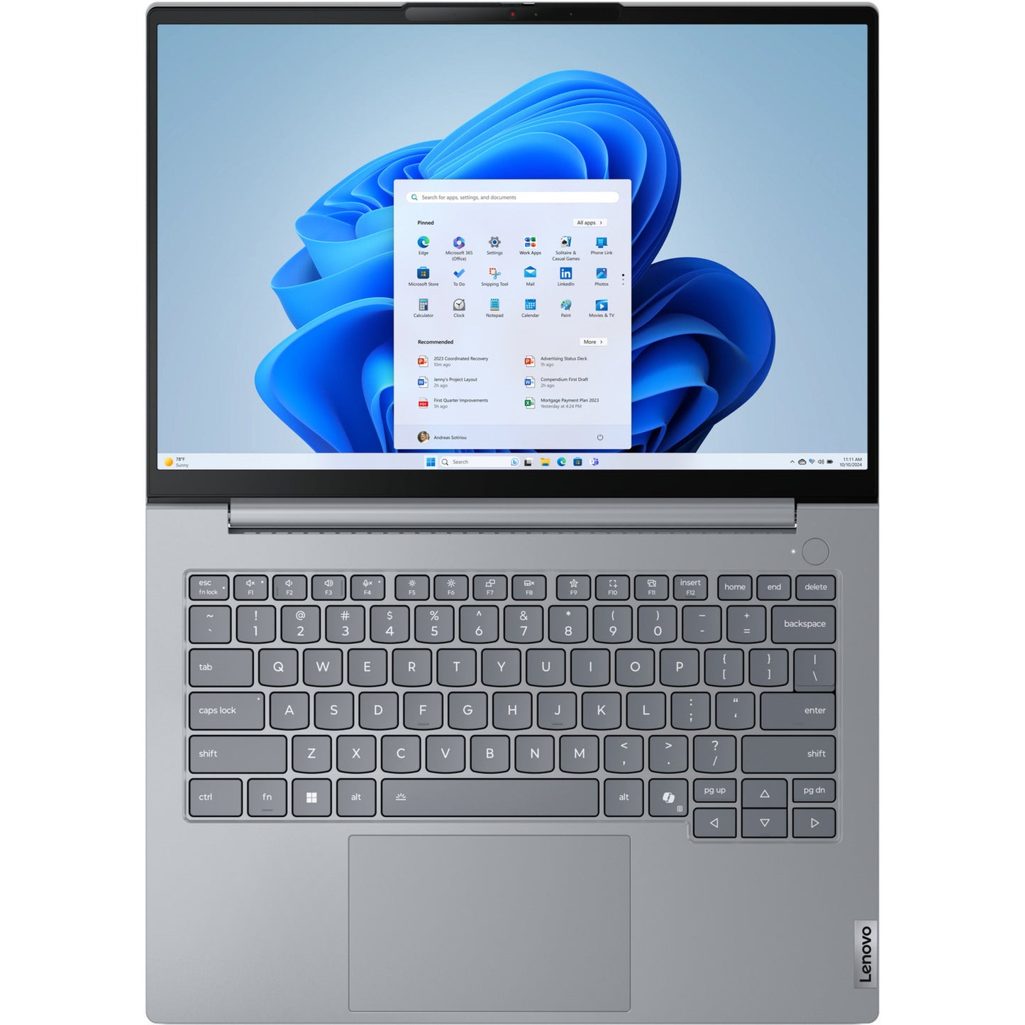 Lenovo thinkbook 14 g8 irl (21sg008pmh) 14 laptop (grijs | core 7 240h | intel graphics | 16 gb | 512 gb ssd)