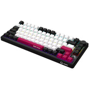 Lorgar kbp7075w rgb mechanisch gaming toetsenbord (zwart, us lay-out (qwerty), logar toxic purple, 75%, rgb, hot-swappable, pbt double-shot, bluetooth | 2.4ghz | usb) - afbeelding 2