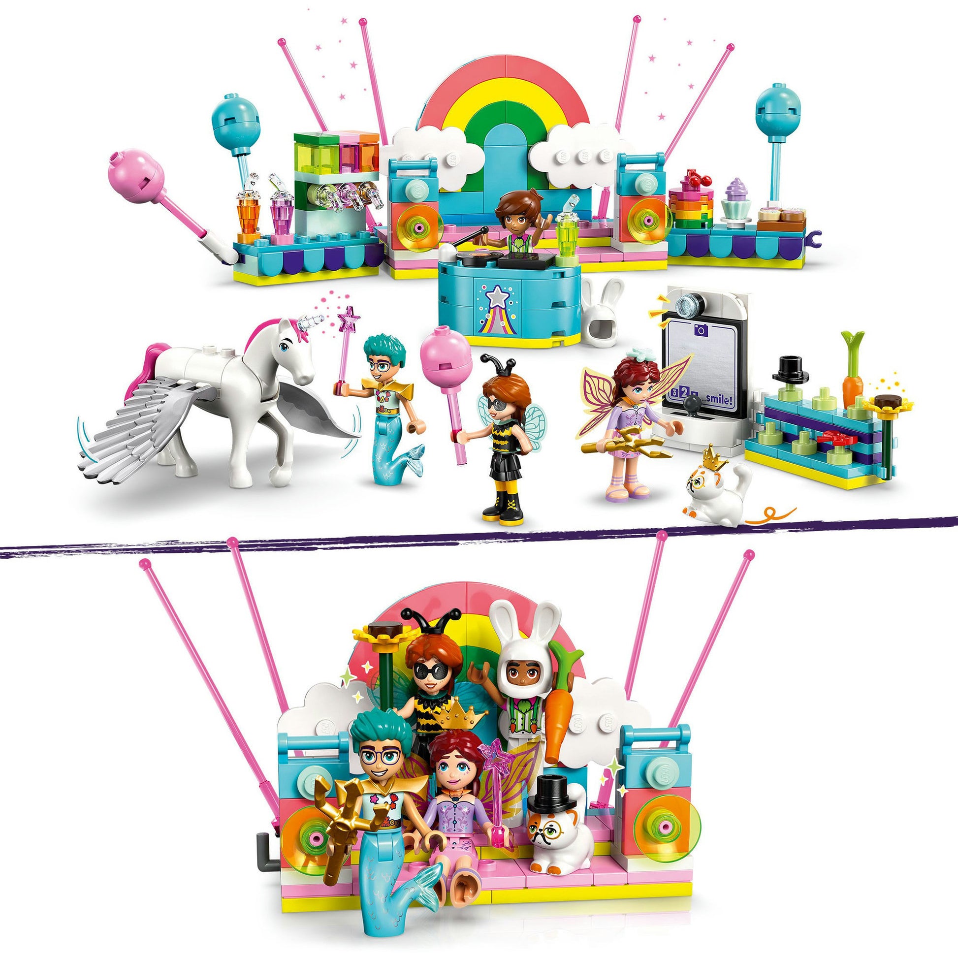 Lego ® friends verkleedfeestje met eenhoorn en fee - 42661