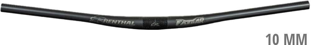 Renthal v3 fatbar lite carbon 35 10 mm riser handlebar