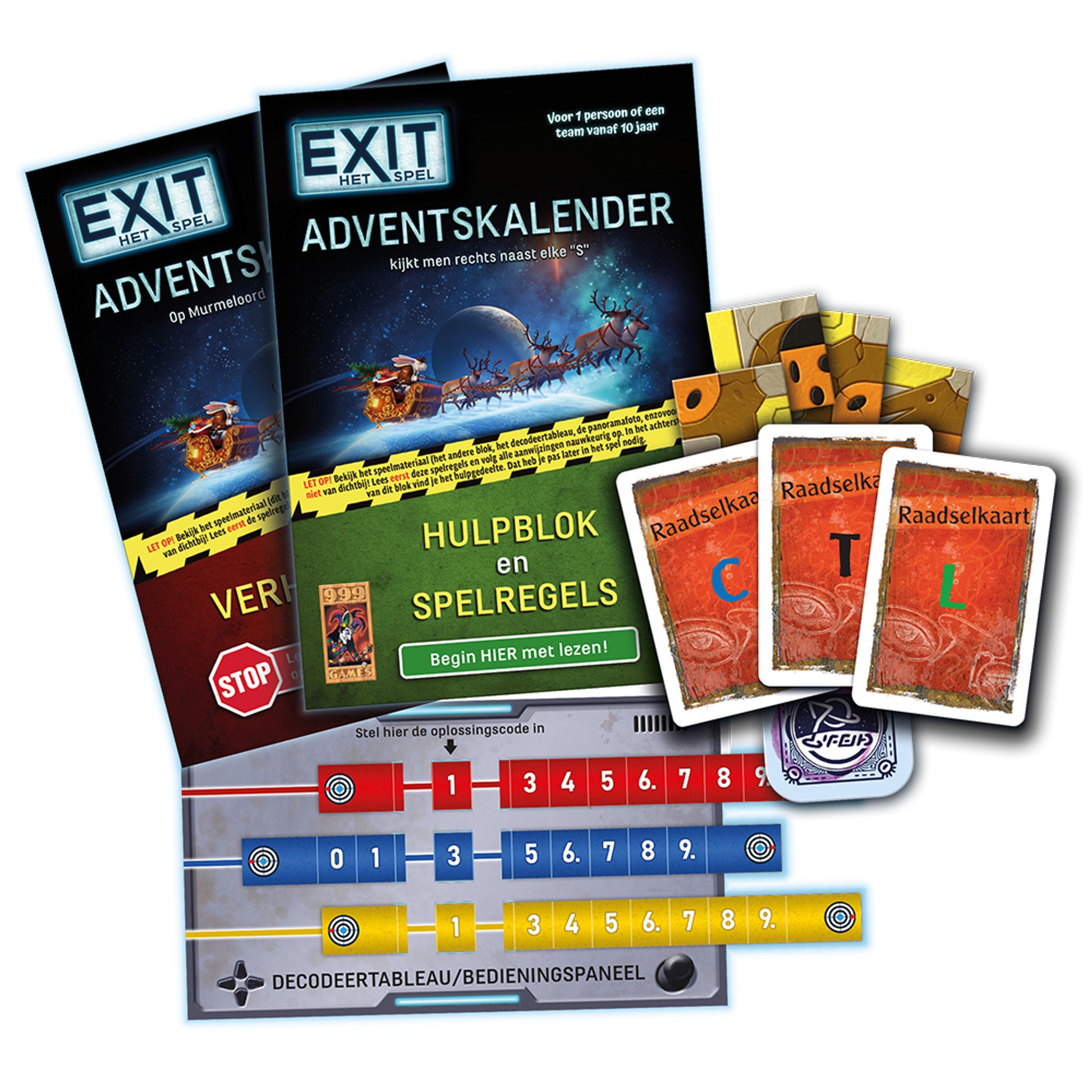 999games 999 games exit adventskalender: de intergalactische race bordspel (nederlands, 1 speler, 24 dagen, vanaf 10 jaar)