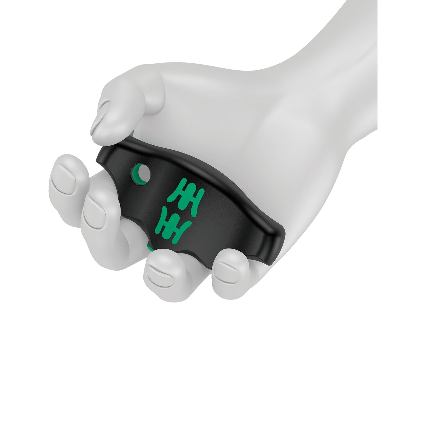 Wera 454 10 hf set imperial 1 stiftsleutelset t-greep hex-plus (zwart groen, met vasthoudfunctie, duims, 10-delig)