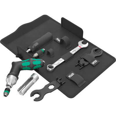 Wera 9524 zonnepaneel-montage-gereedschapssset 1 gereedschapsset (zwart groen, 7‑delig)