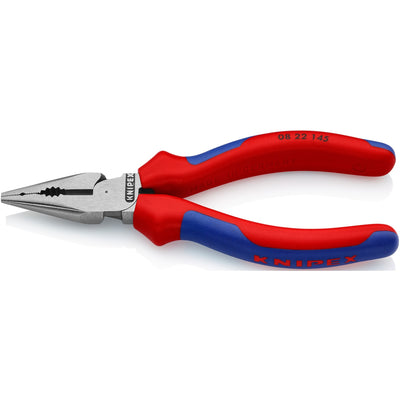 Knipex spitsbek combinatietang 0822145 (rood blauw)
