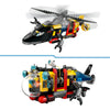 Lego city - helikopter, brandweerauto en onderzeeër remix constructiespeelgoed (60462 | set van 3 modulaire voertuigen)