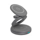 Icy box 3-in-1 opvouwbaar draadloos oplaadstation (antraciet, ib-sh101-ch)