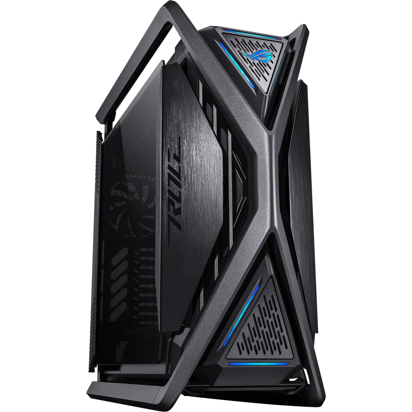 Asus rog hyperion gr701 big tower behuizing (zwart | 4x usb-a | 2x usb-c | rgb | tempered glass)