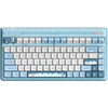 Iqunix og80 wintertide wireless mechanical keyboard (lichtblauw, us lay-out (qwerty), iqunix moonstone turbo, 80% (tkl), rgb leds, hot-swappable, pbt, 2.4ghz | bluetooth 5.1 | usb-c)
