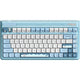 Iqunix og80 wintertide wireless mechanical keyboard (lichtblauw, us lay-out (qwerty), iqunix moonstone turbo, 80% (tkl), rgb leds, hot-swappable, pbt, 2.4ghz | bluetooth 5.1 | usb-c)