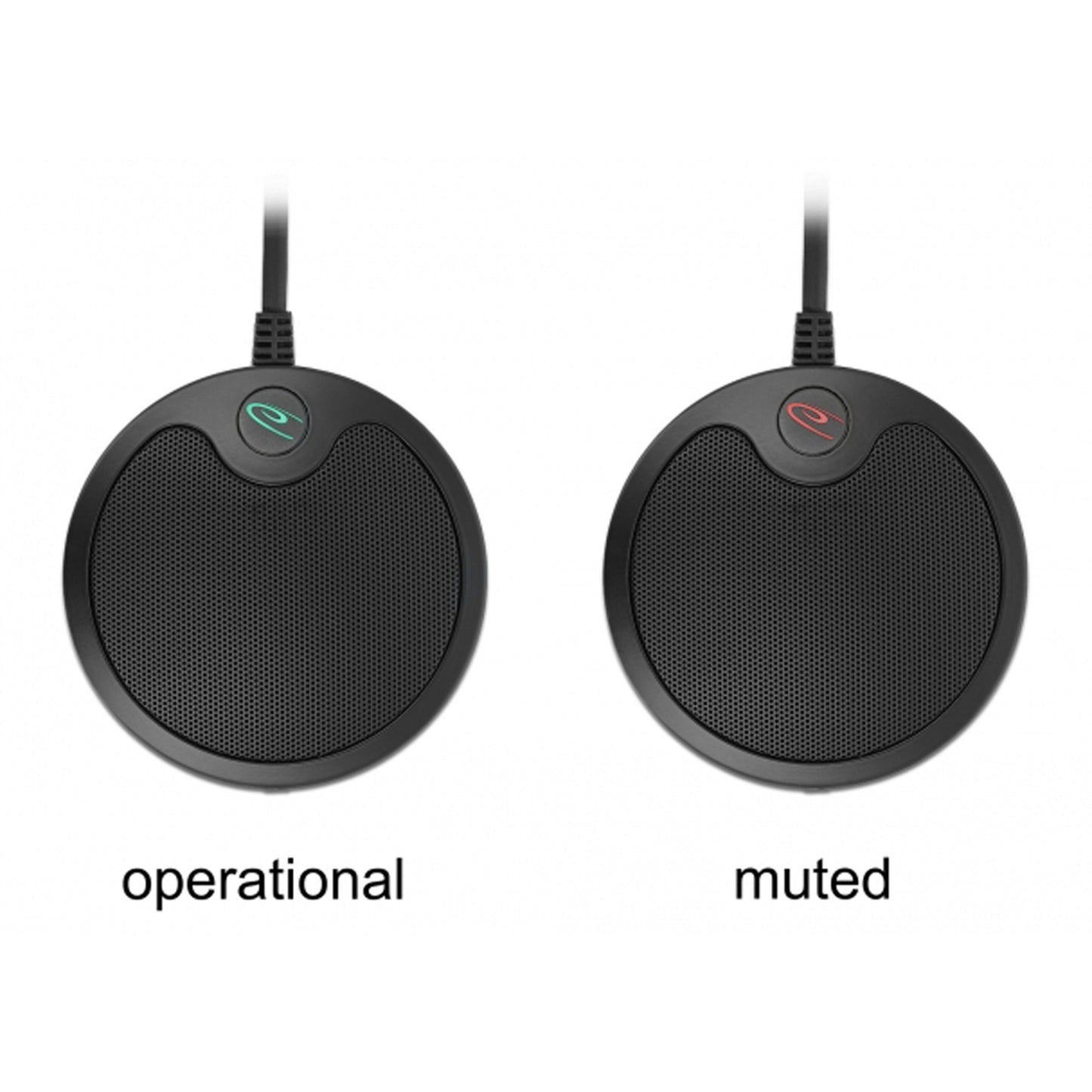 Delock usb condenser microphone omnidirectional for conferences microfoon (zwart)