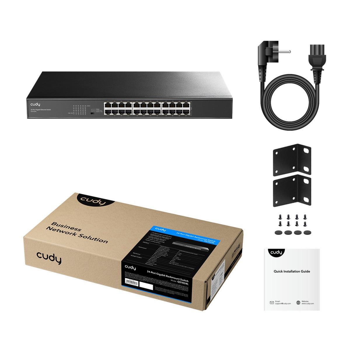 Cudy 24-port gigabit unmanaged switch (zwart)