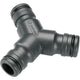 Gardena prof-system 3-wegstuk 19 mm (3 4 ) koppeling (grijs, 2833-20)