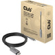 Club 3d usb-c 3.2 gen 2 naar hdmi actieve kabel (zwart, 3 meter, 8k)
