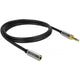 Delock stereo jack 3,5 mm 3-pin male > female verlengkabel (zwart, 1 meter)