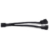 Silverstone sst-cpf01 splitterkabel (zwart, 10 centimeter)