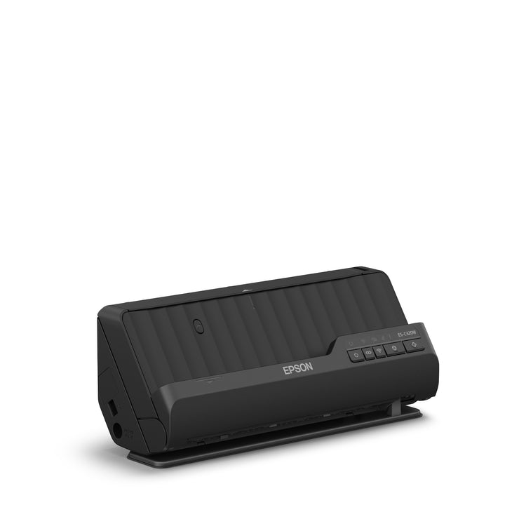 Epson es-c320w compacte a4-documentscanner met wi-fi-connectiviteit en u-traject (zwart, a4, a5, a6, b5)