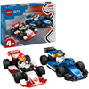 Lego city 60464 f1 williams racing en haas f1 racewagens