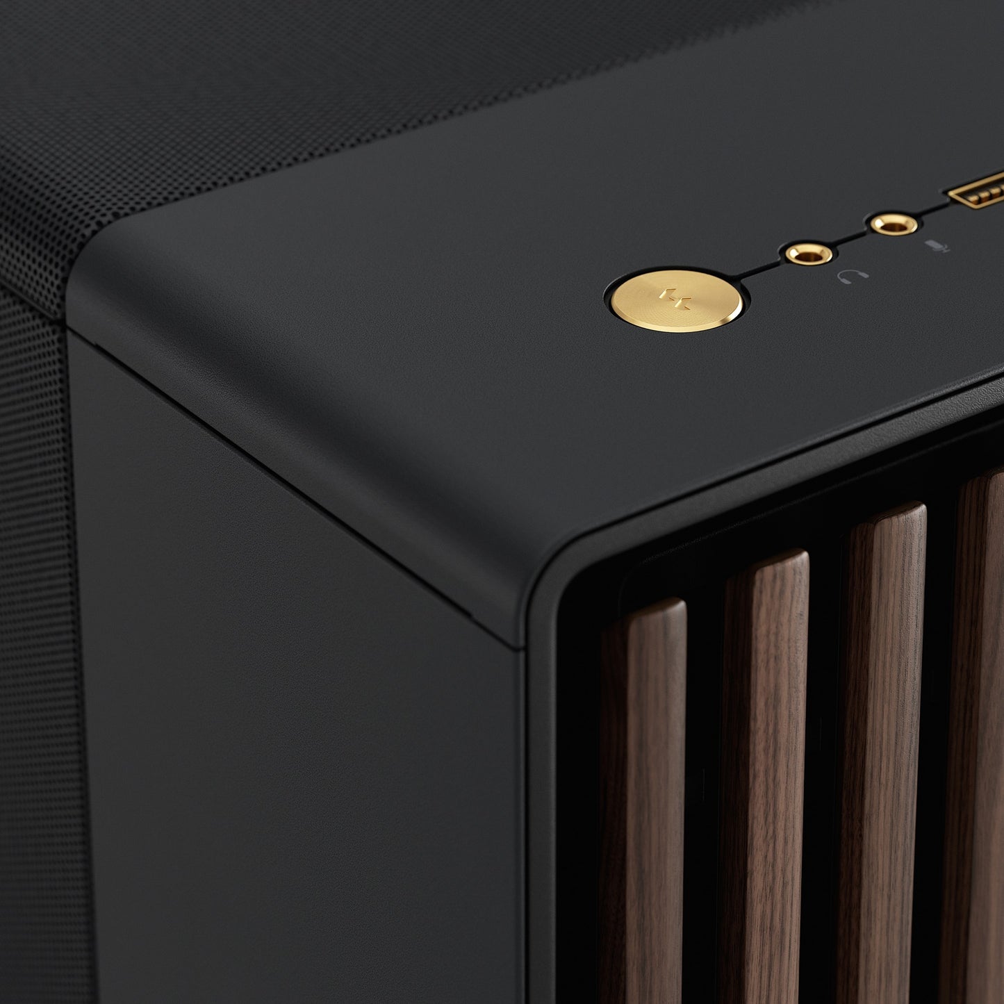 Fractal design north xl midi tower behuizing (zwart houtkleur | 2x usb-a | 1x usb-c)