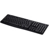 Logitech wireless keyboard k270 (zwart, eu lay-out (qwerty), rubberdome)