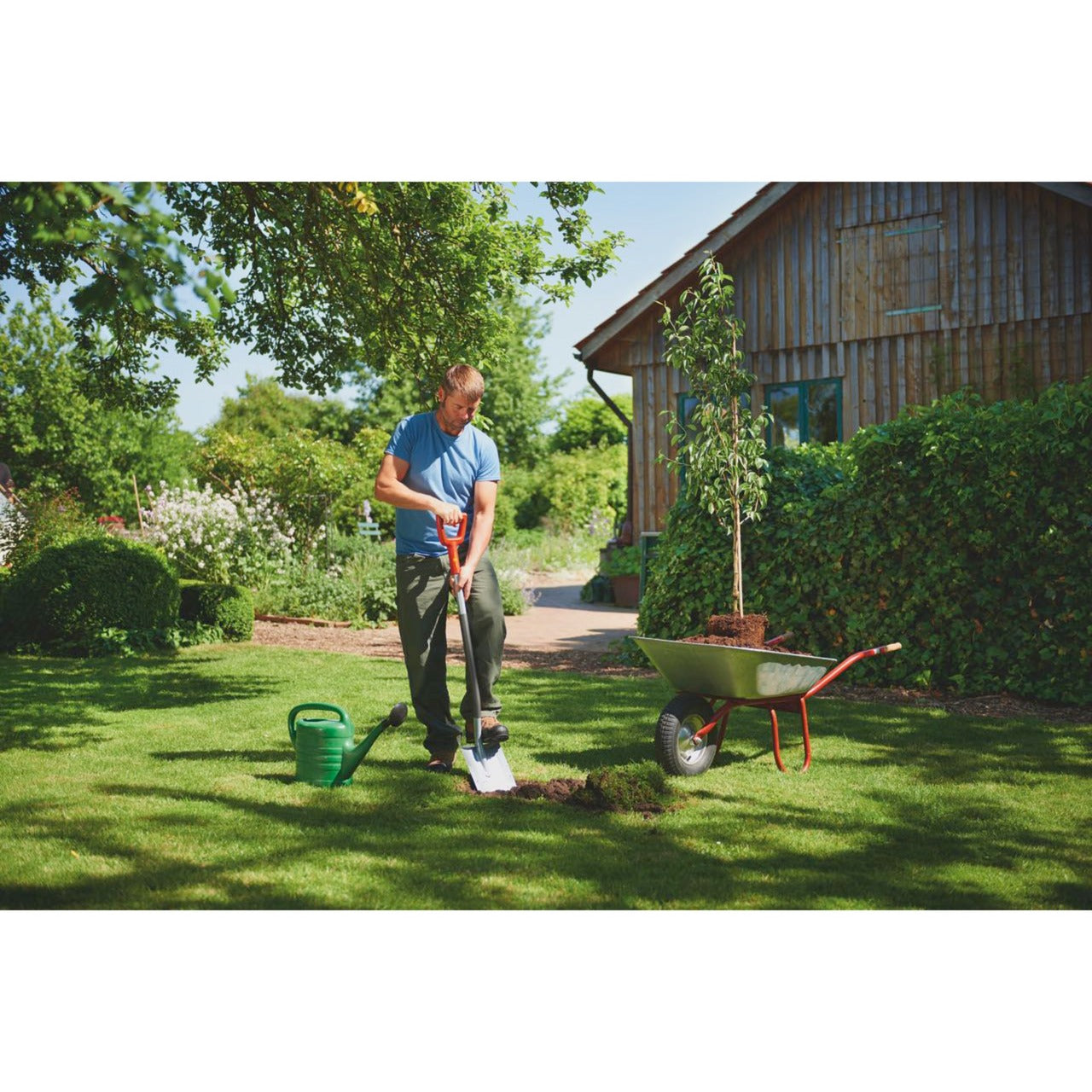Wolf-garten heren spitspade asp-d (rood grijs)
