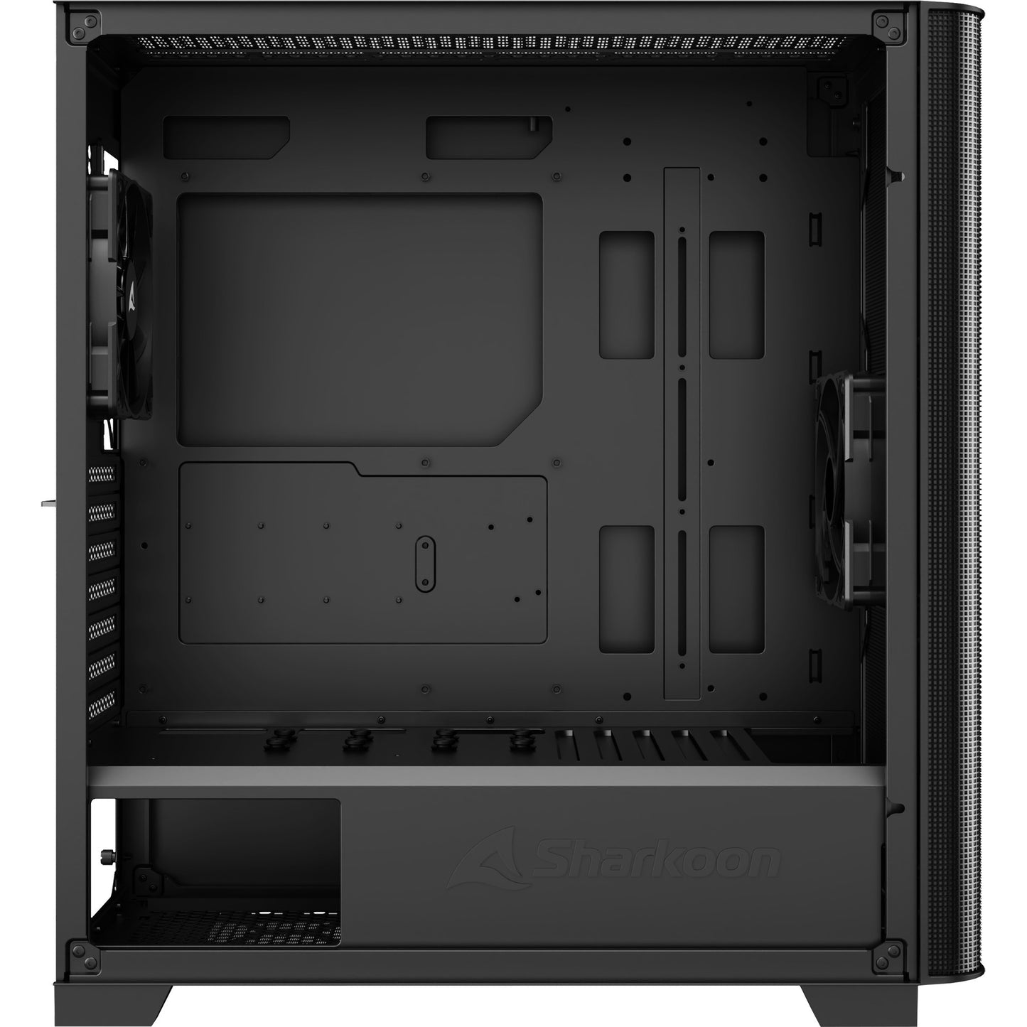 Sharkoon m30 black midi tower behuizing (zwart | 2x usb-a | 1x usb-c)