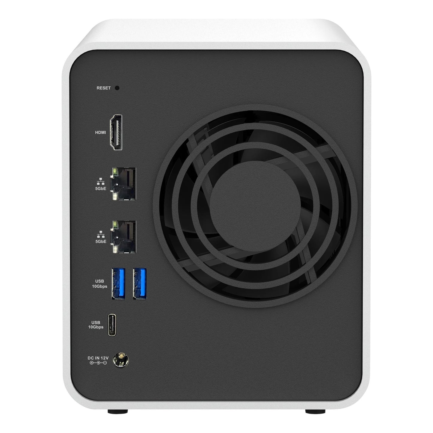 Terramaster f2-425 plus nas (wit, 2x 5gbe, hdmi, usb)