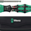 Wera kraftform kompakt 28 ra with bag, 6-piece bit set
