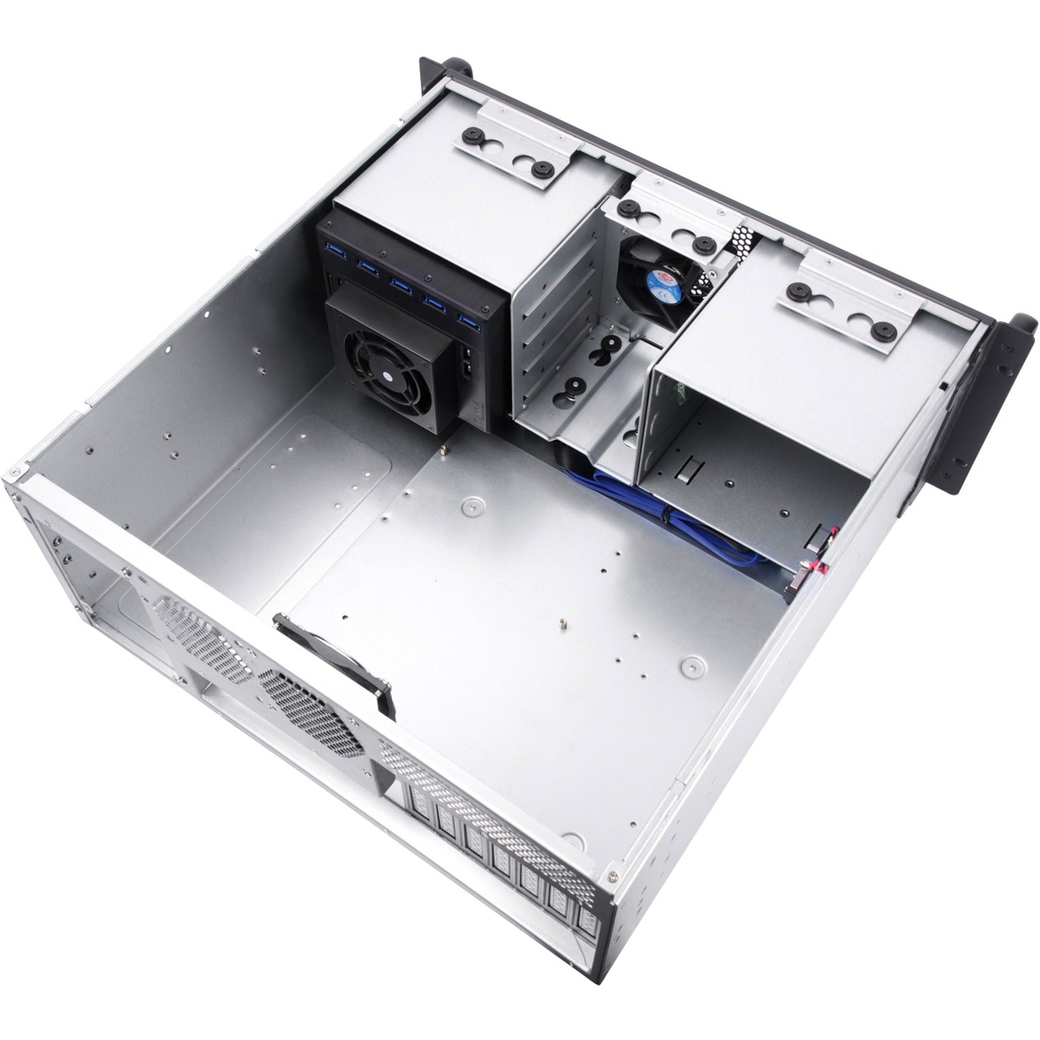 Silverstone rm41-h08 rack behuizing (zwart | 2x usb-a 3.2 (5 gbit s))