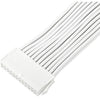 Silverstone sst-pp07e-mbw-v2, 24pin atx verlengkabel (wit, 30 centimeter)