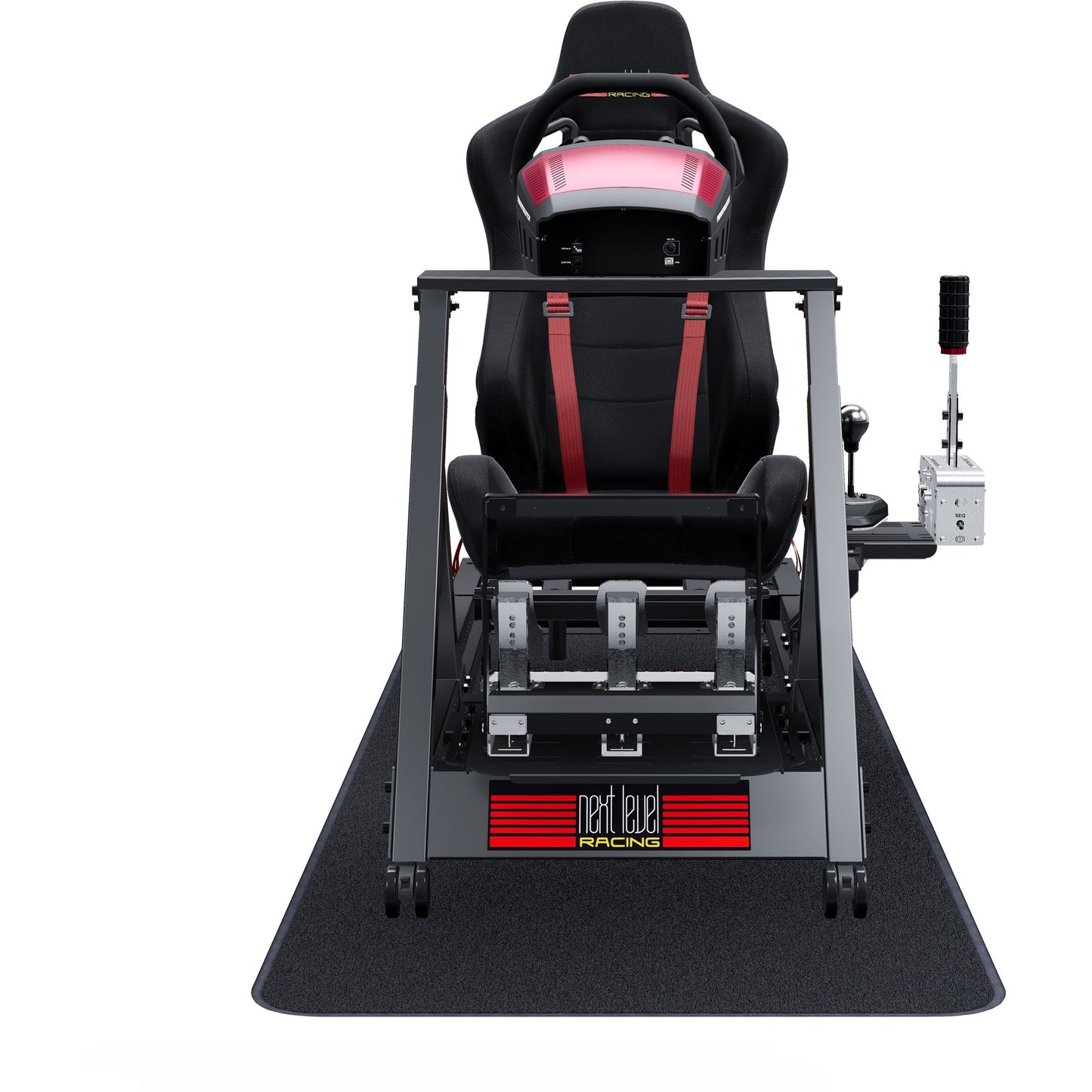 Next level racing gttrack simulator cockpit racing simulator (zwart)