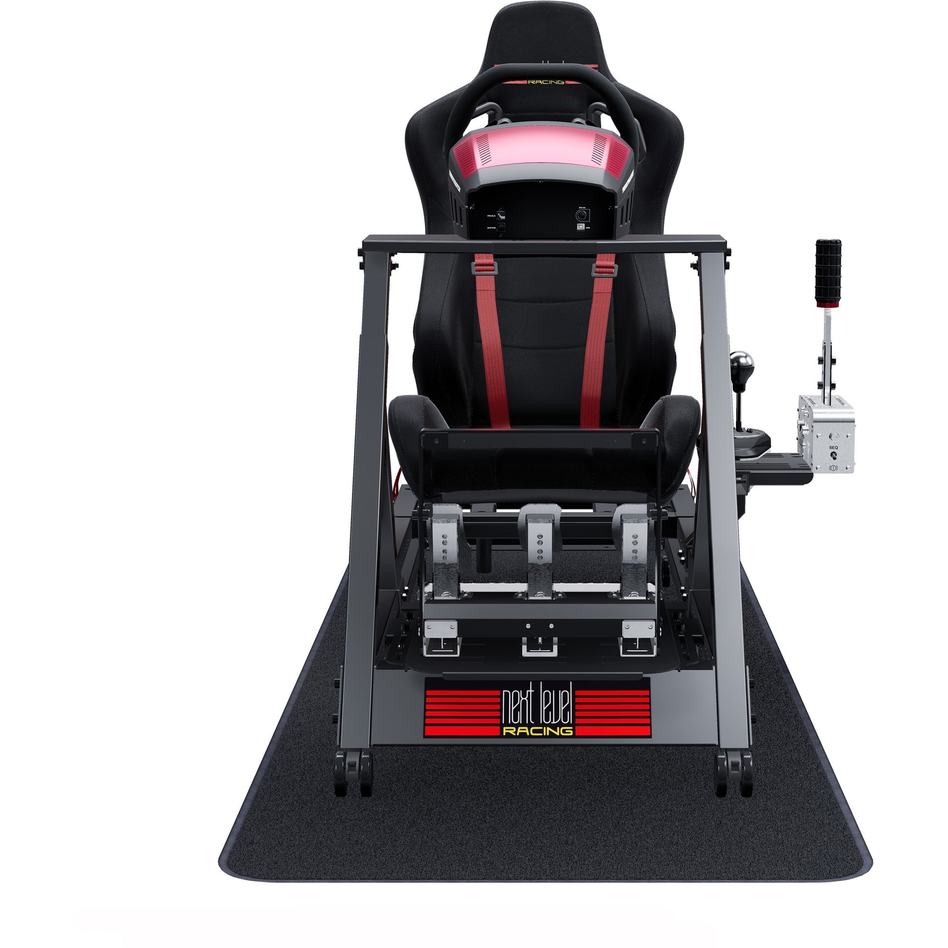 Next level racing gttrack simulator cockpit racing simulator (zwart)
