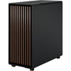 Fractal design north midi tower behuizing (zwart houtkleur | 2x usb-a | 1x usb-c | tempered glass)