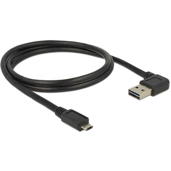 Delock easy-usb-a 2.0 male > easy-usb micro-usb-b 2.0 male kabel (zwart, 1 meter)