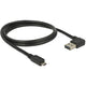 Delock easy-usb-a 2.0 male > easy-usb micro-usb-b 2.0 male kabel (zwart, 1 meter)
