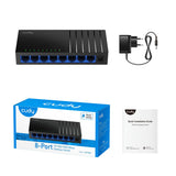 Cudy 8-port gigabit desktop switch (zwart) - afbeelding 3