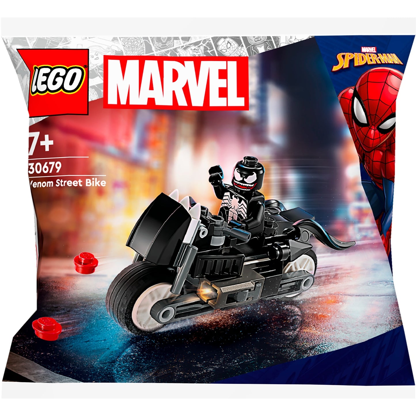 Lego marvel - venom straatmotor constructiespeelgoed (30679)