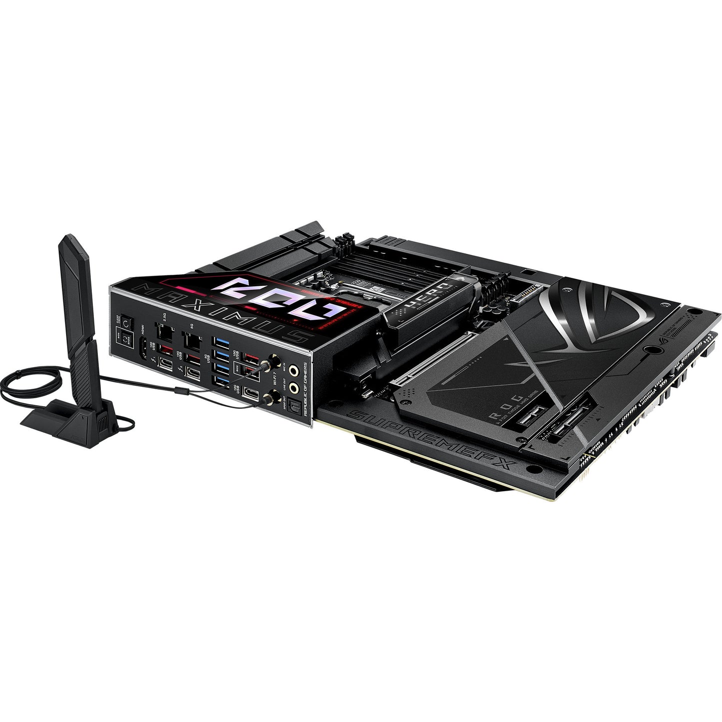 Asus rog maximus z890 hero btf socket 1851 moederbord (zwart, raid, 5 gb-lan, wi-fi 7, bt, sound, atx)