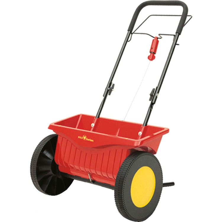Wolf-garten we430 perfect strooiwagen strooiapparatuur (rood geel)