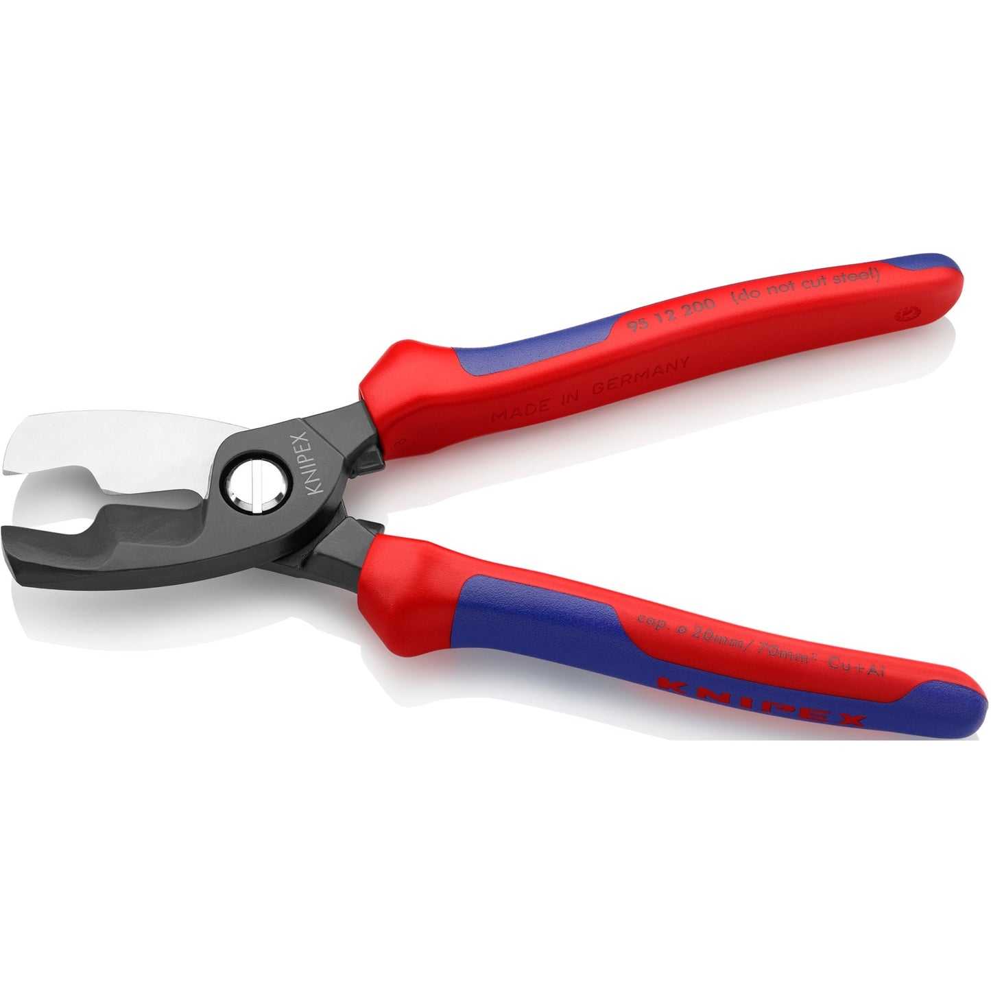 Knipex 95 12 200 kabelschaar met dubbele snijkanten ø 20mm-70mm²