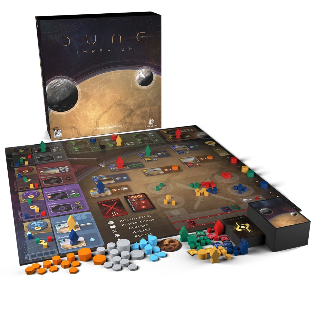 Asmodee dune: imperium bordspel (engels, 1 - 4 spelers, 60 - 120 minuten, vanaf 14 jaar)