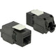 Delock keystone module rj45 jack > lsa cat.6a utp (zwart)