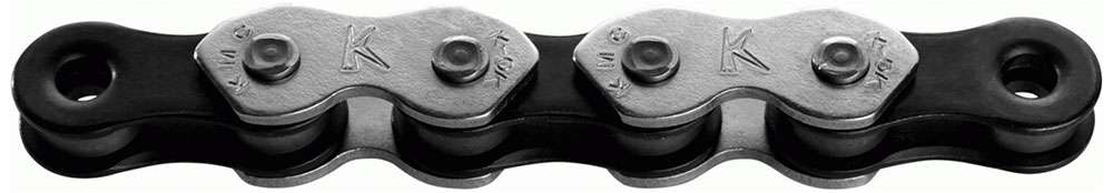 Kmc ketting single speed k1 wide 110 schakels - zwart zilver