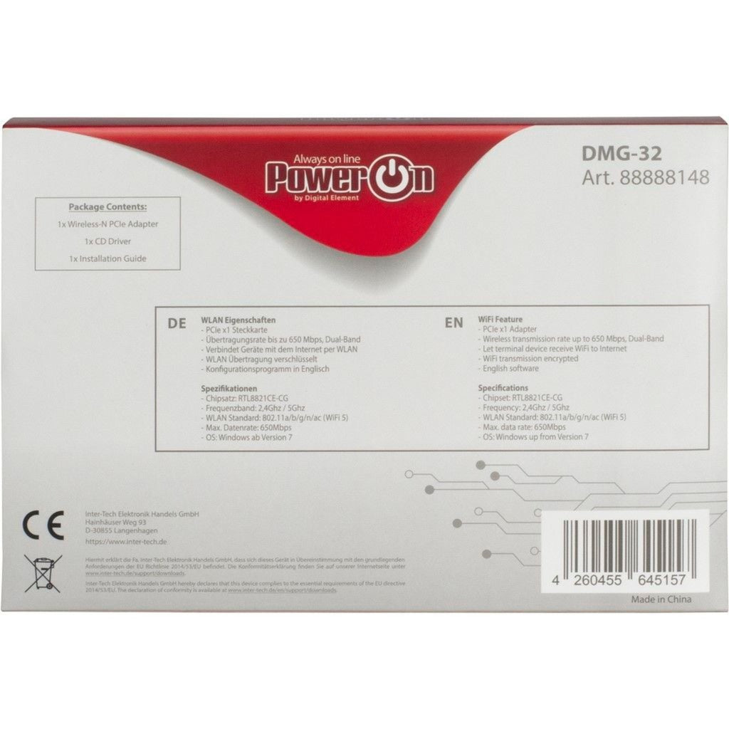 Inter-tech dmg-32 wlan adapter