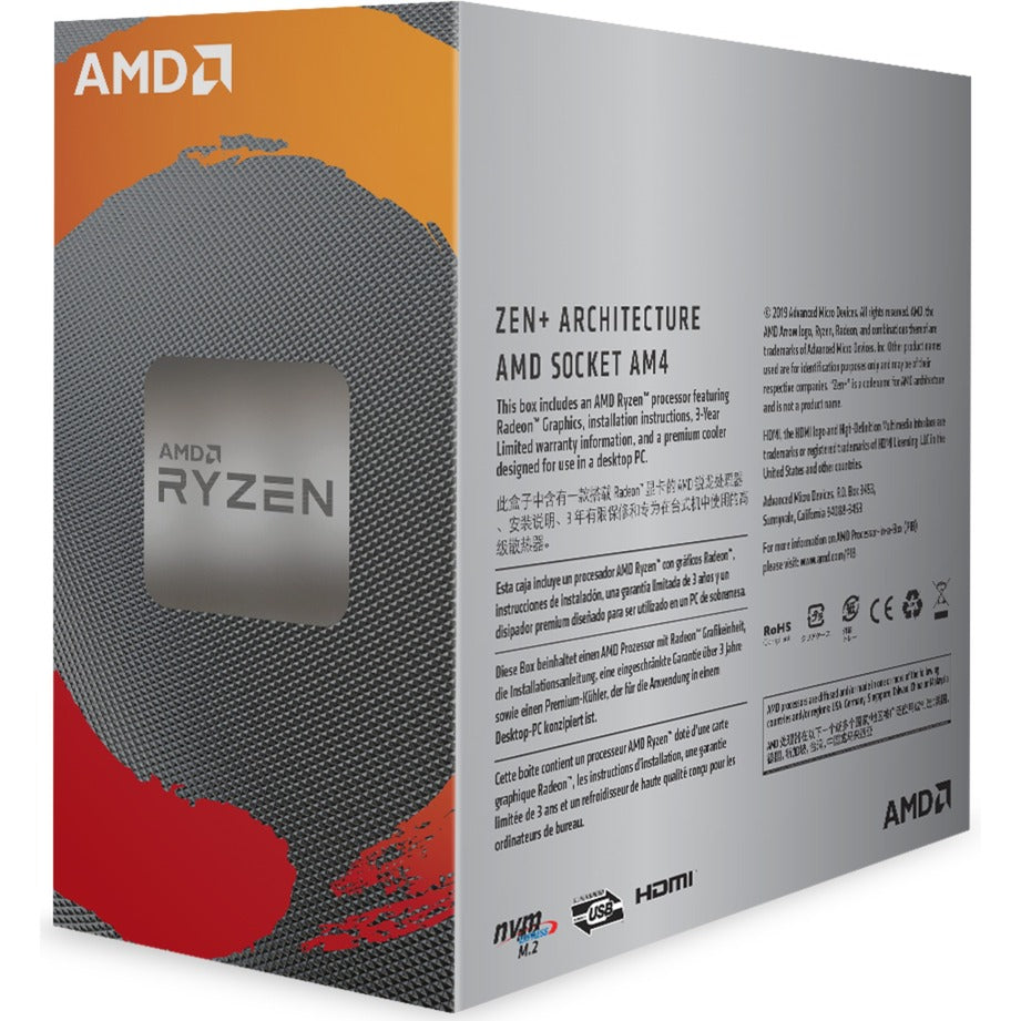 Amd ryzen 3 3200g socket am4 processor (unlocked, wraith stealth, boxed)