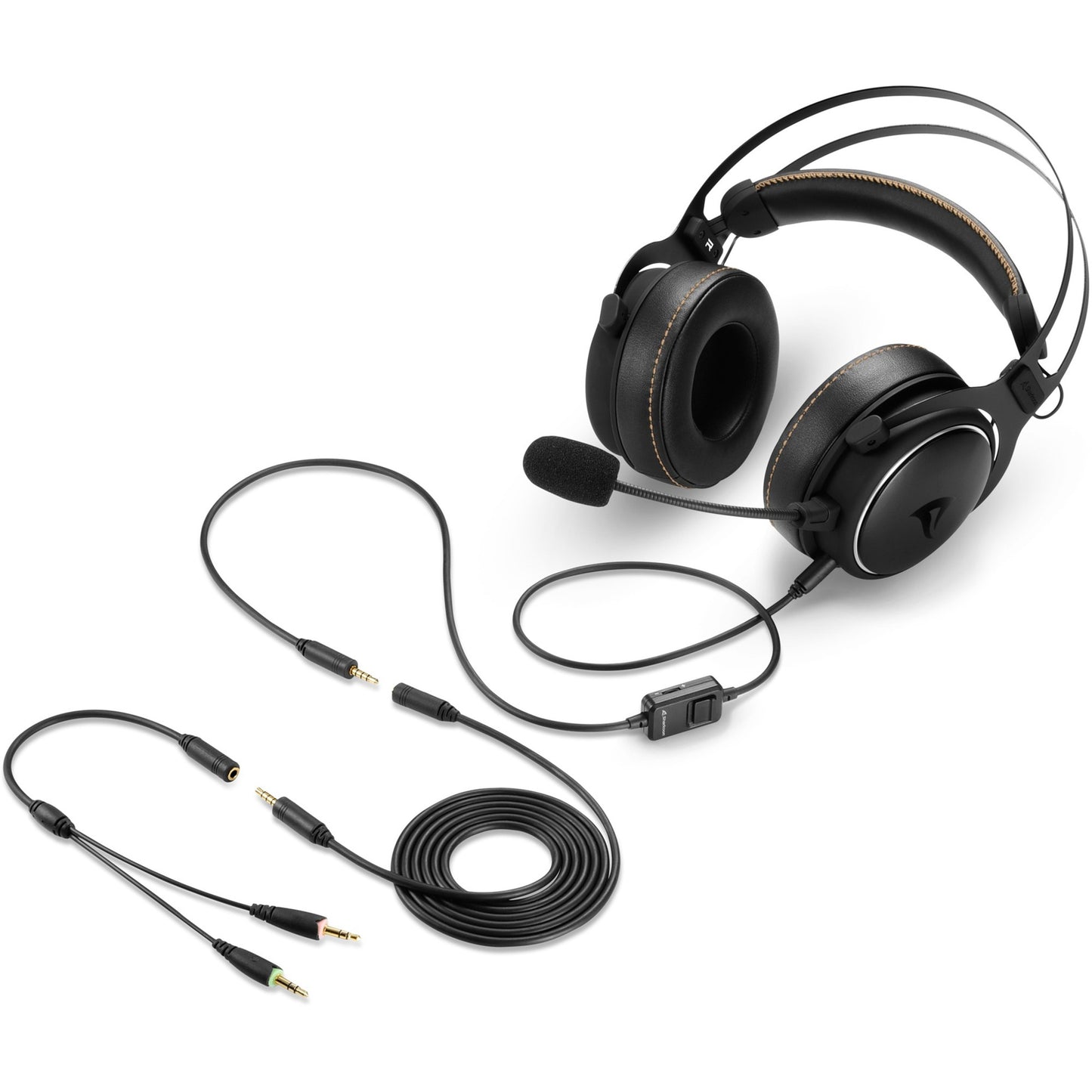 Sharkoon skiller sgh50 over-ear gaming headset (zwart, pc, playstation 4, playstation 5, xbox series s|x)