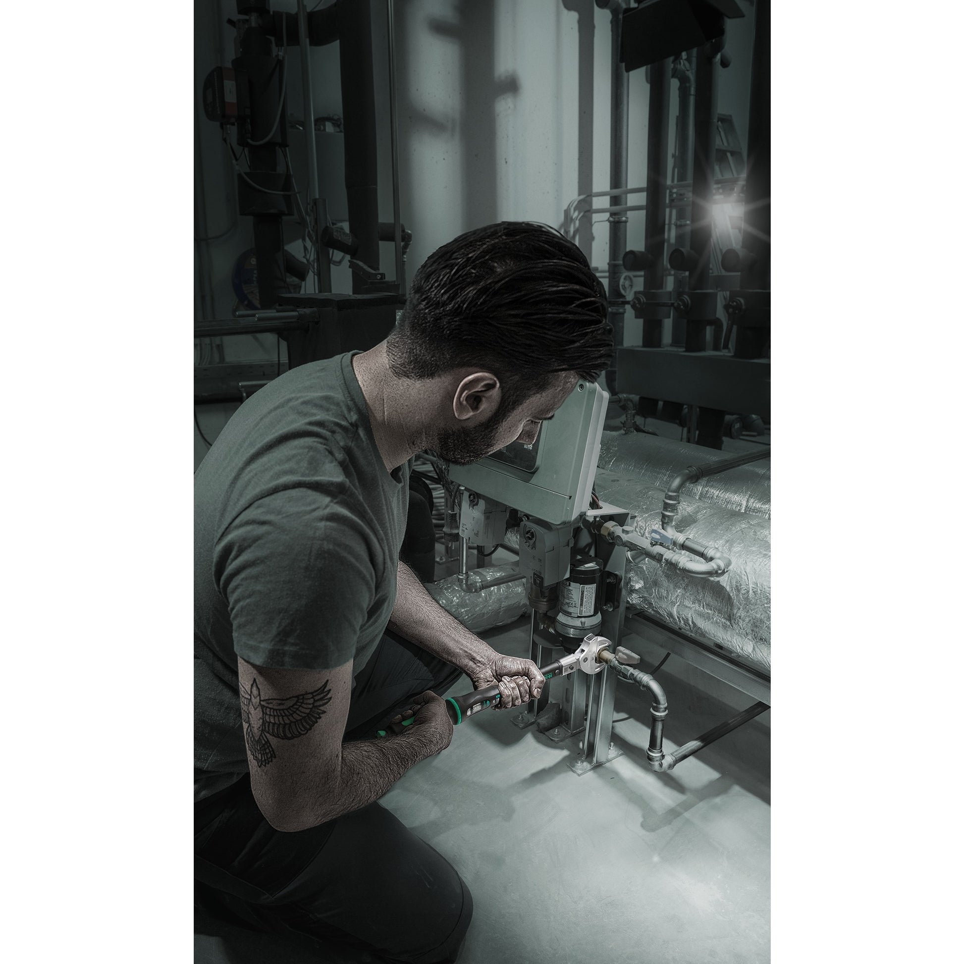 Wera click-torque x 7 draaimomentsleutel voor insteekgereedschappen (zwart groen, 10-100 nm)