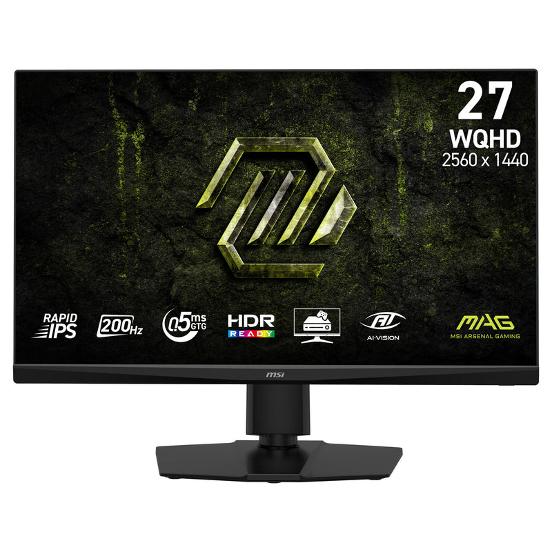 Msi mag 272qpf e20 27 gaming monitor (zwart, 2x hdmi, 1x displayport, amd freesync, 200 hz)