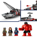 Lego marvel - captain america vs. rode hulk duel constructiespeelgoed (76292) - afbeelding 4