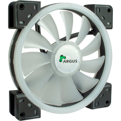 Inter-tech argus rs-141 rgb case fan (zwart, 140 x 140 x 25 mm, pwm)