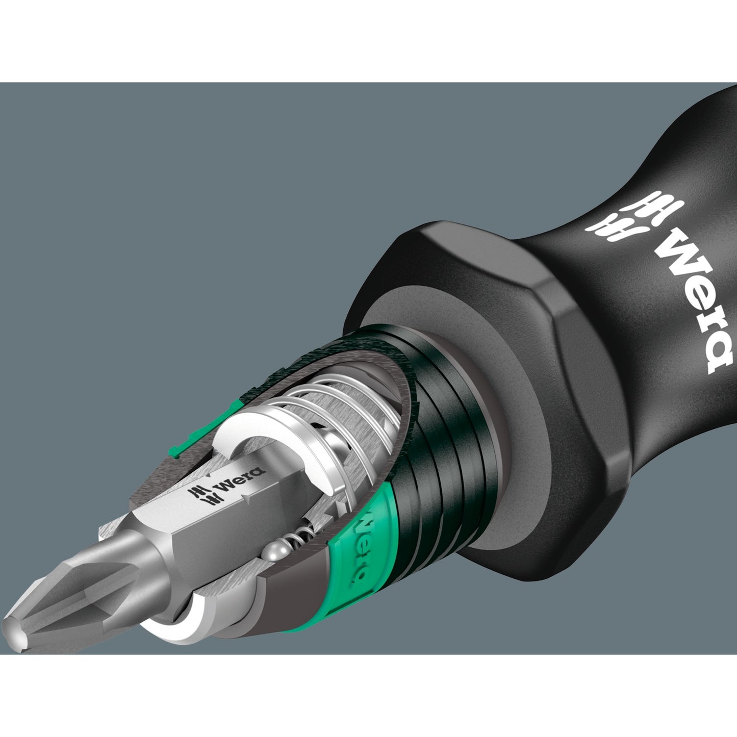 Wera 845 8 verzink bit-set, 8‑delig bitset (zwart groen)